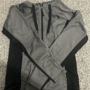 The North Face Charcoal and Black Hoodie